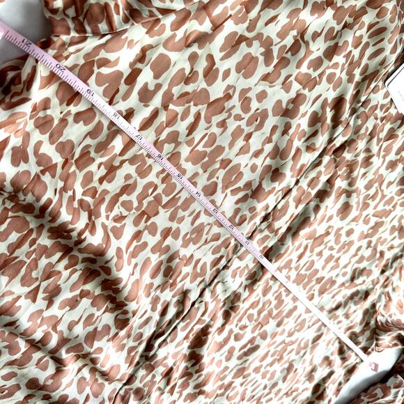 REISS Calla Animal Print Blouse in Neutral NWT 10 M - Picture 6 of 10